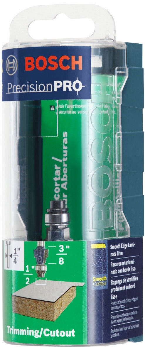 Bosch 1/2 x 3/8" Carbide Smooth Laminate Trim Router Bit 85316MC