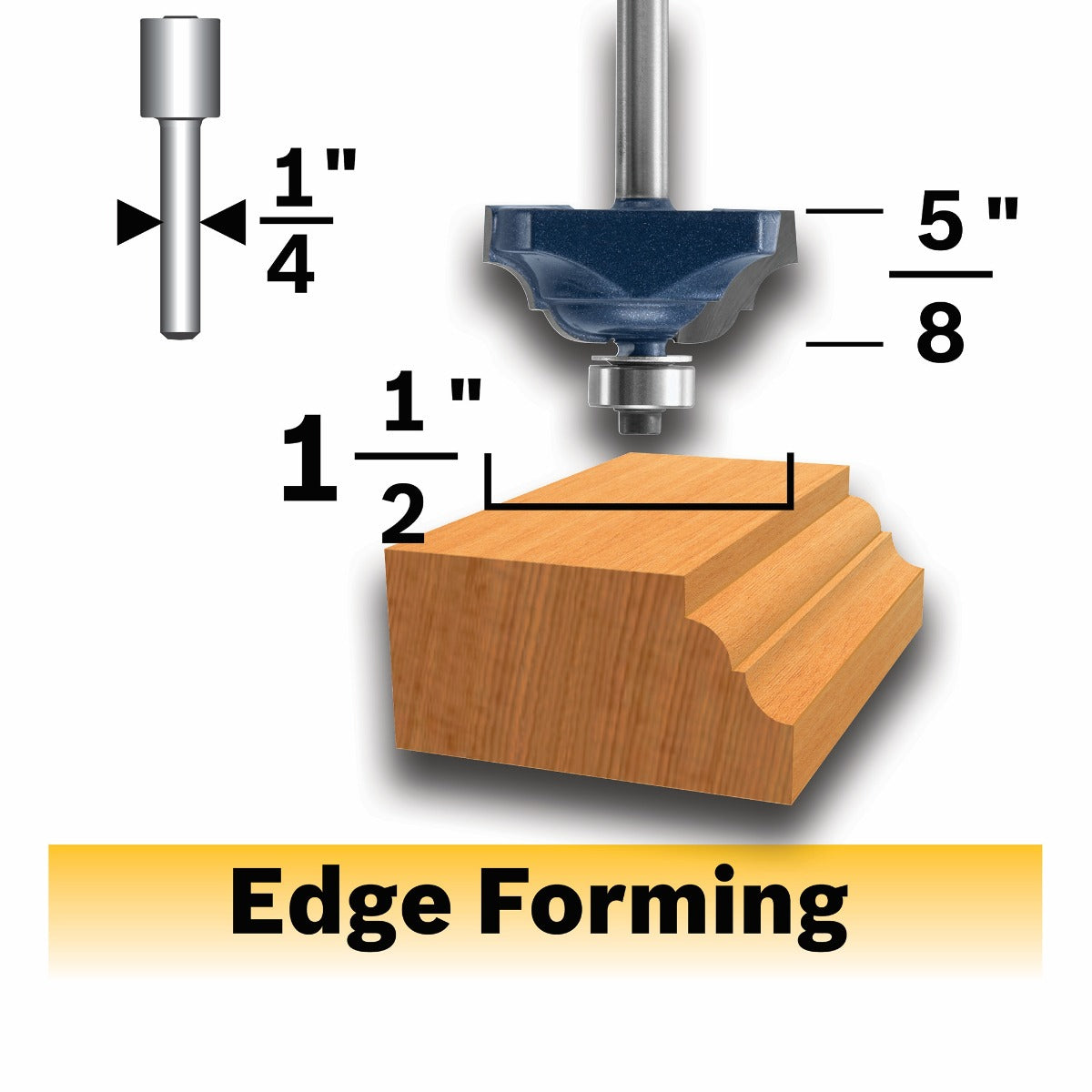 Bosch 1-1/2 x 5/8" Carbide-Tip Classical Router Bit 85581MC