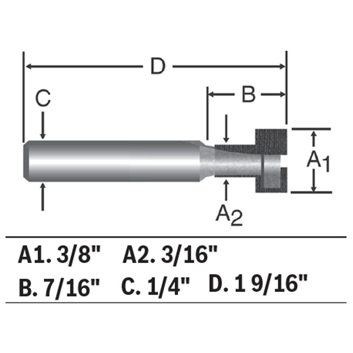 Bosch 3/8" Carbide-Tip Keyhole Router Bit 85608MC