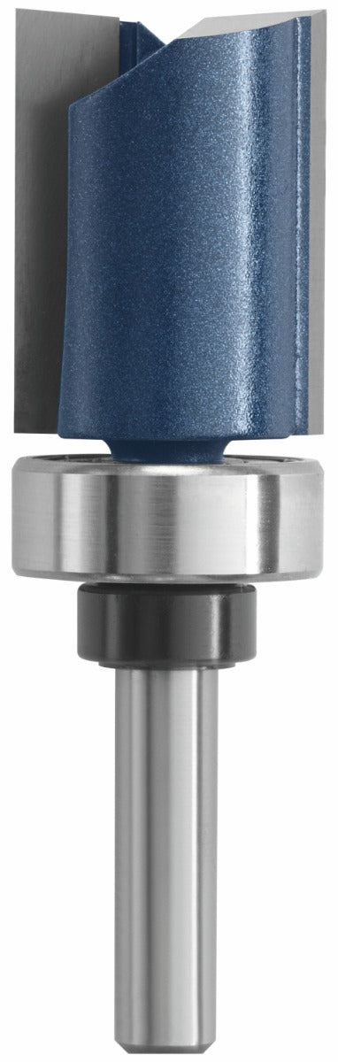 Bosch 3/4 x 1 in. Carbide-Tipped Double-Flute Top-Bearing Straight Trim Router Bit