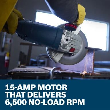 Bosch 9" Large Angle Grinder w/ Lock-on Trigger Switch 15 Amp GWS22-230J