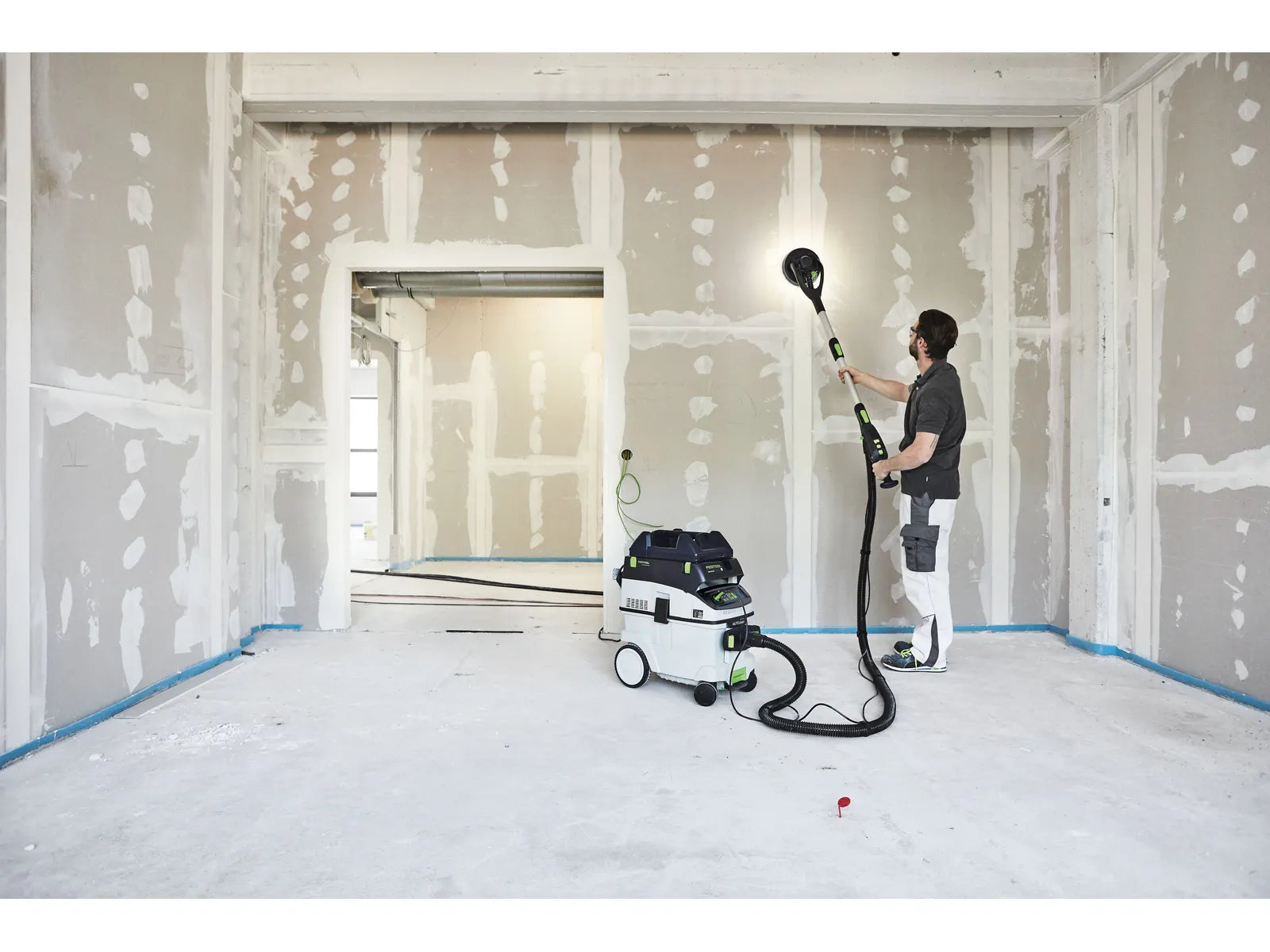 Festool 8-7/8 in. PLANEX 2 Drywall Sander Starter Set with CT 36 AC Dust Extractor, 120V 579566
