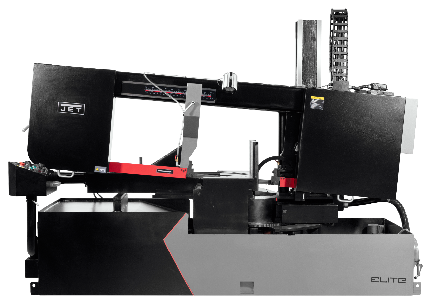 Jet 18 x 31in Semi-Automatic Dual Mitering EVS Bandsaw 230V, 3Ph, ECB-1833DMEVS-230 891170