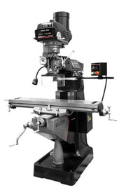 Jet ETM-949 Mill with 3-Axis ACU-RITE 203 (Knee) DRO and X, Y-Axis JET Powerfeeds and USA Powered Draw Bar 894127