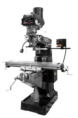Jet ETM-949 Mill with 3-Axis ACU-RITE 300 (Knee) DRO and X-Axis JET Powerfeed and USA Powered Draw Bar 894146