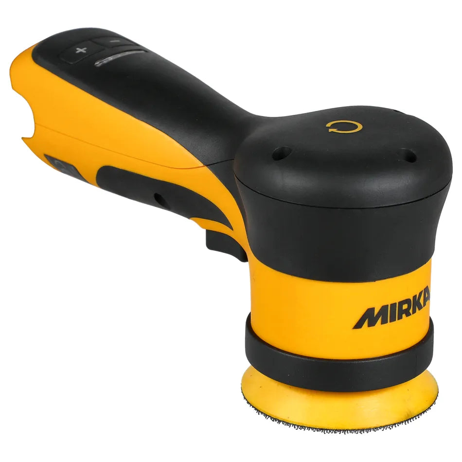 Mirka 3 in. Cordless Angle Random Orbital Polisher Kit w/ 5Ah Batteries, 12 mm Orbit MUS-AROP312