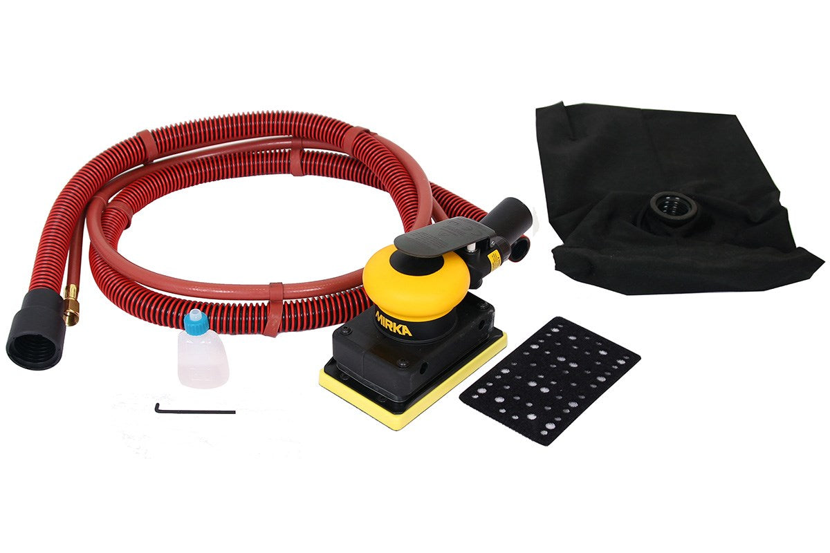 Mirka 3 x 5 in. Pneumatic Orbital Sander w/ Self-Generating Vacuum, 3 mm Orbit MR-35SGV