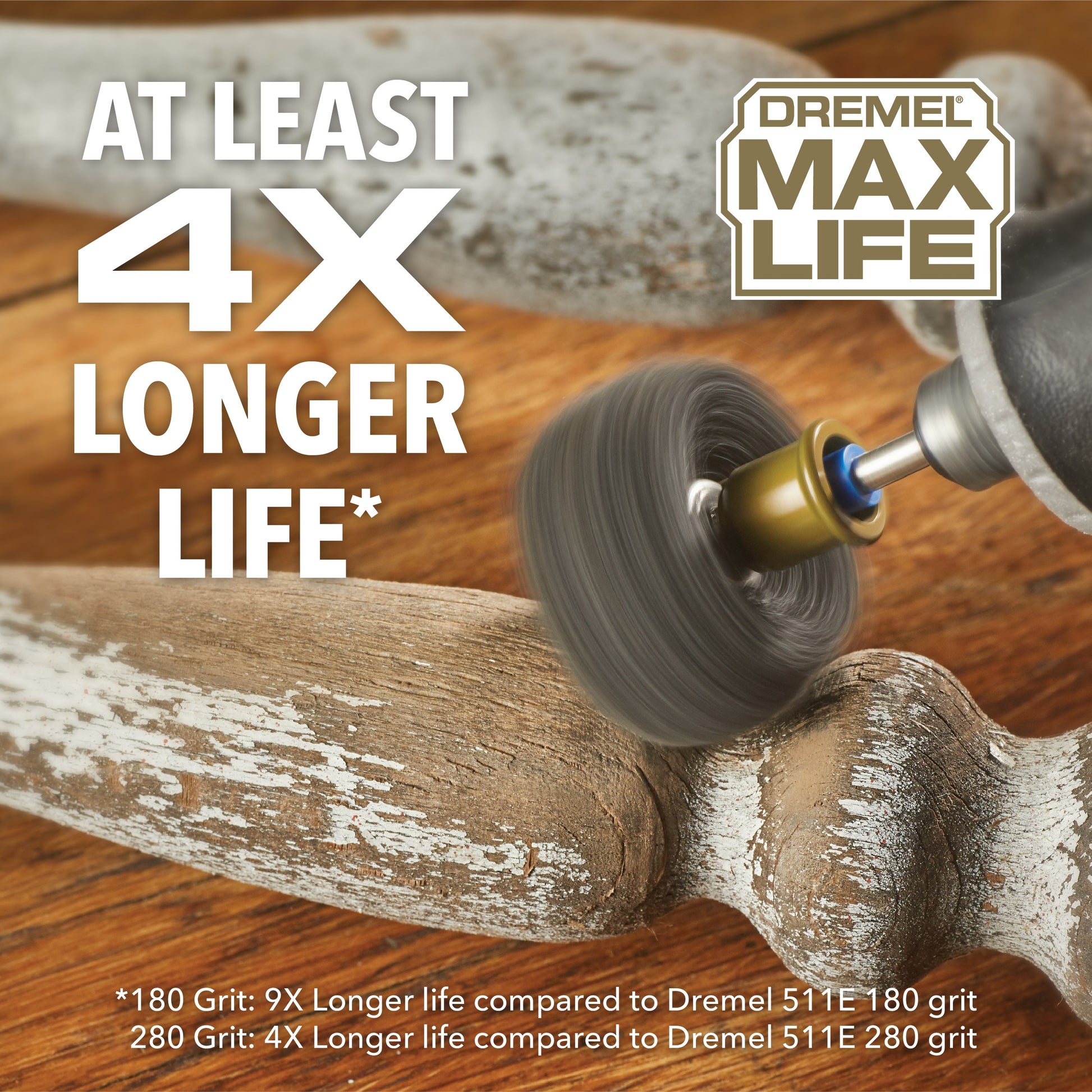 Dremel 180 & 280 Grit Finishing Abrasive Buffs, 2-Pack EZ511HP