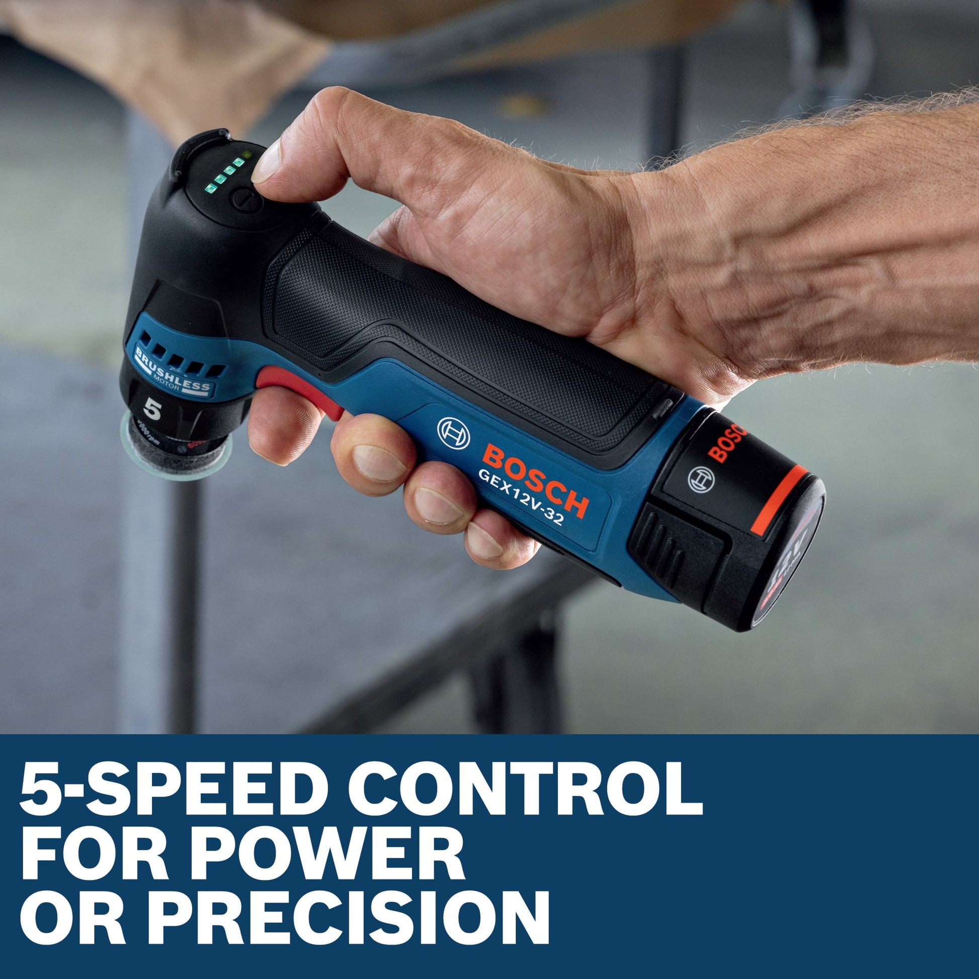 Bosch 12V 1-1/4" Random Orbital Sander (Bare Tool) GEX12V-32N