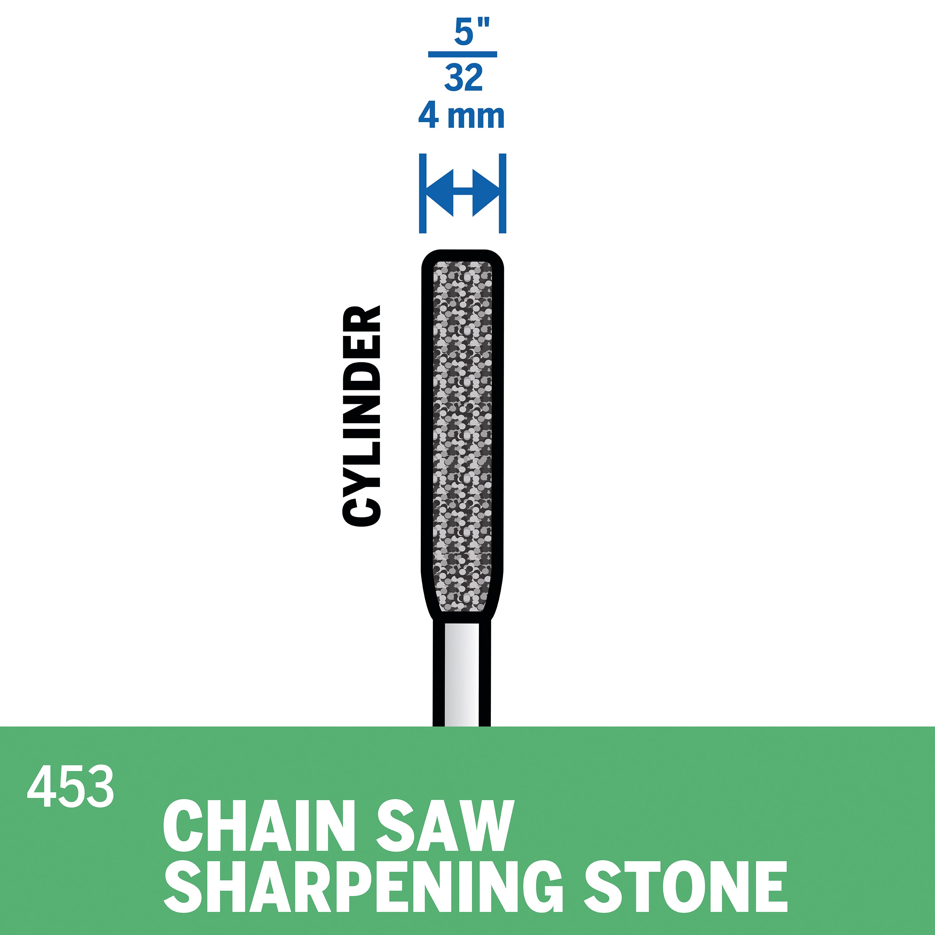 Dremel 5/32 in. Chainsaw Sharpening Grinding Stone, 2-Pack 453