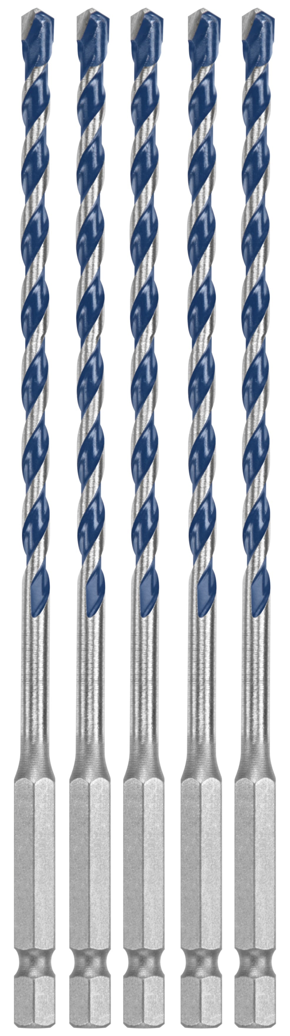 Bosch 3/16" x 6" Blue Xtreme Carbide Hammer Drill Bit, 5-Pack BXH045