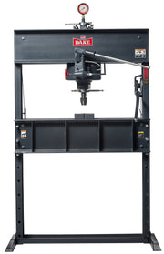 75-Ton Manual H-Frame Hydraulic Press with Traversing Head