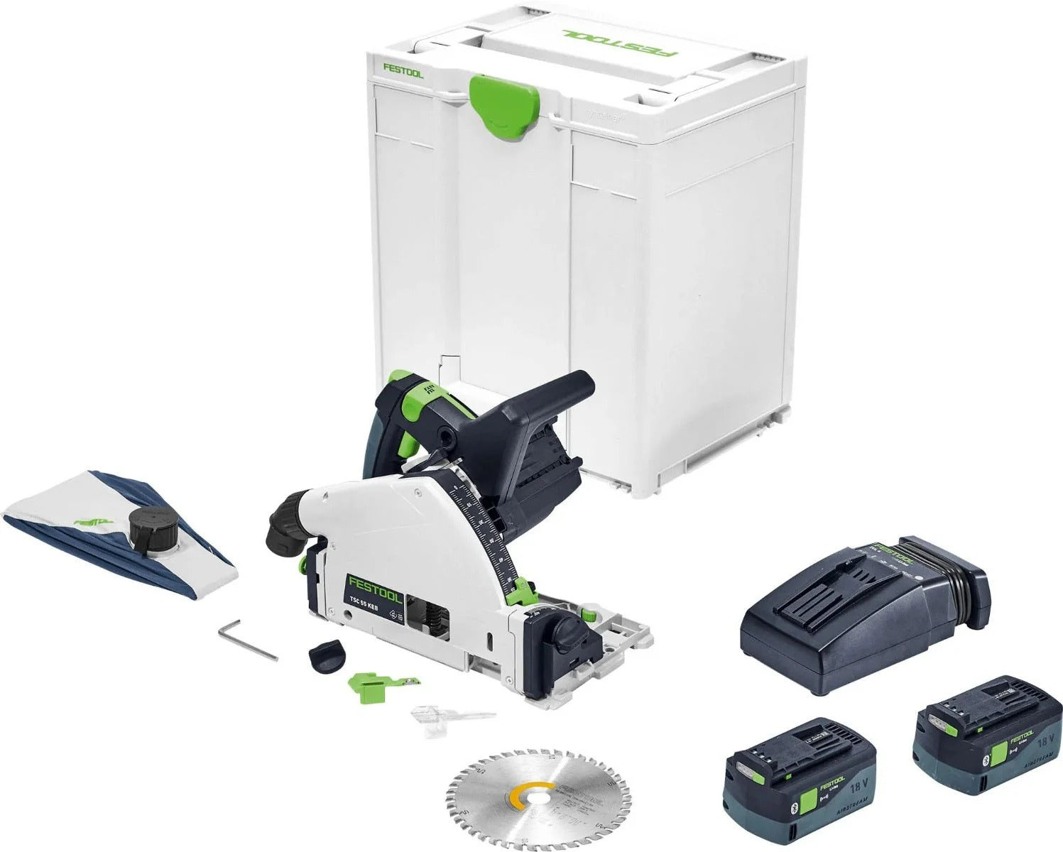 Festool TID 18 Impact Driver & TSC 55 K Cordless Track Saw Combo Kit w/ Bonus Blade & Systainer 577118