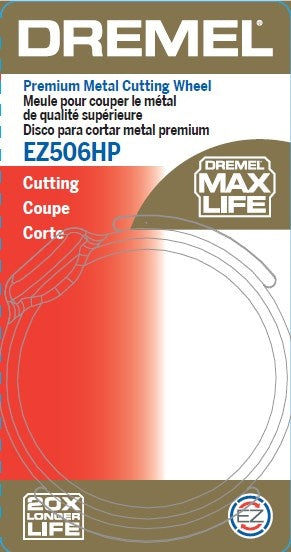 Dremel Premium Metal Cutting Wheel Max Life High Performance EZ506HP