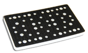 Mirka 3 x 4 in. Multi-Hole Grip Interface Pad 1/4 in. thick, Qty 5 9135