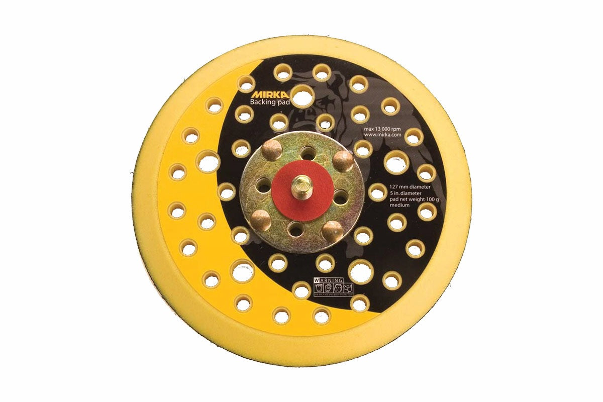 Mirka 5 in. Multi-Hole Grip Backup Pad 5/16 in. x 24 thread 915GV