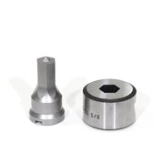 Edwards Ironworkers 9/16 in. Hex Punch & Die Set with Key-Way PDH9/16