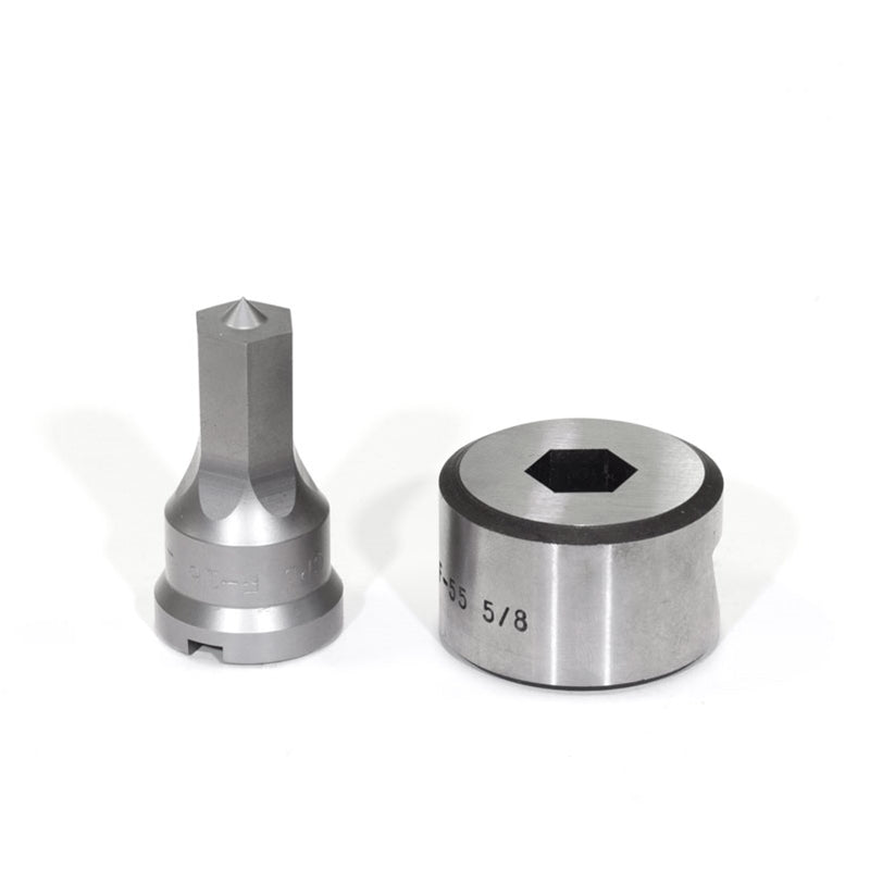 Edwards Ironworkers 9/16 in. Hex Punch & Die Set with Key-Way PDH9/16