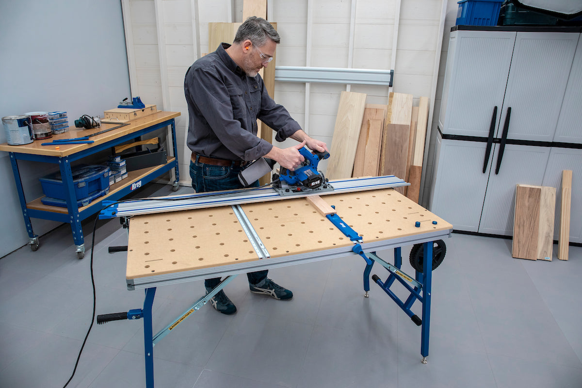 Kreg Adaptive Cutting System Plunge-Cut Track Saw Master Kit with Guide Track and Project Table ACS3100
