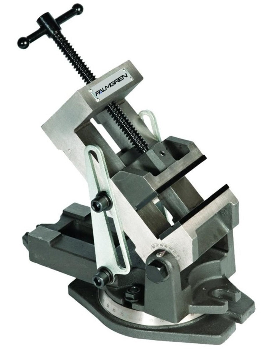 Palmgren 4 in. Industrial Style Angle Vise with Swivel Base 9611405