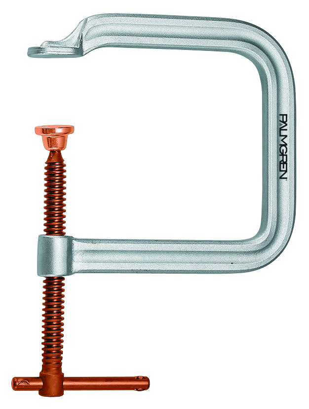 Palmgren 0-10 in. Regular Duty - Extra Deep Throat Clamp with Copper Spindle 9629239