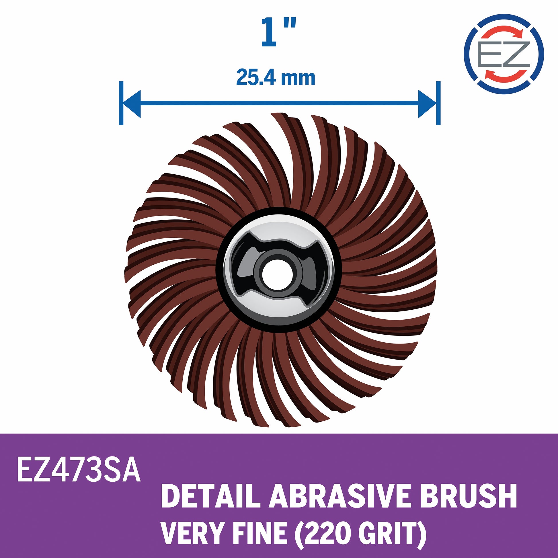 Dremel 1 in. EZ Lock Detail Abrasive Brush EZ473SA
