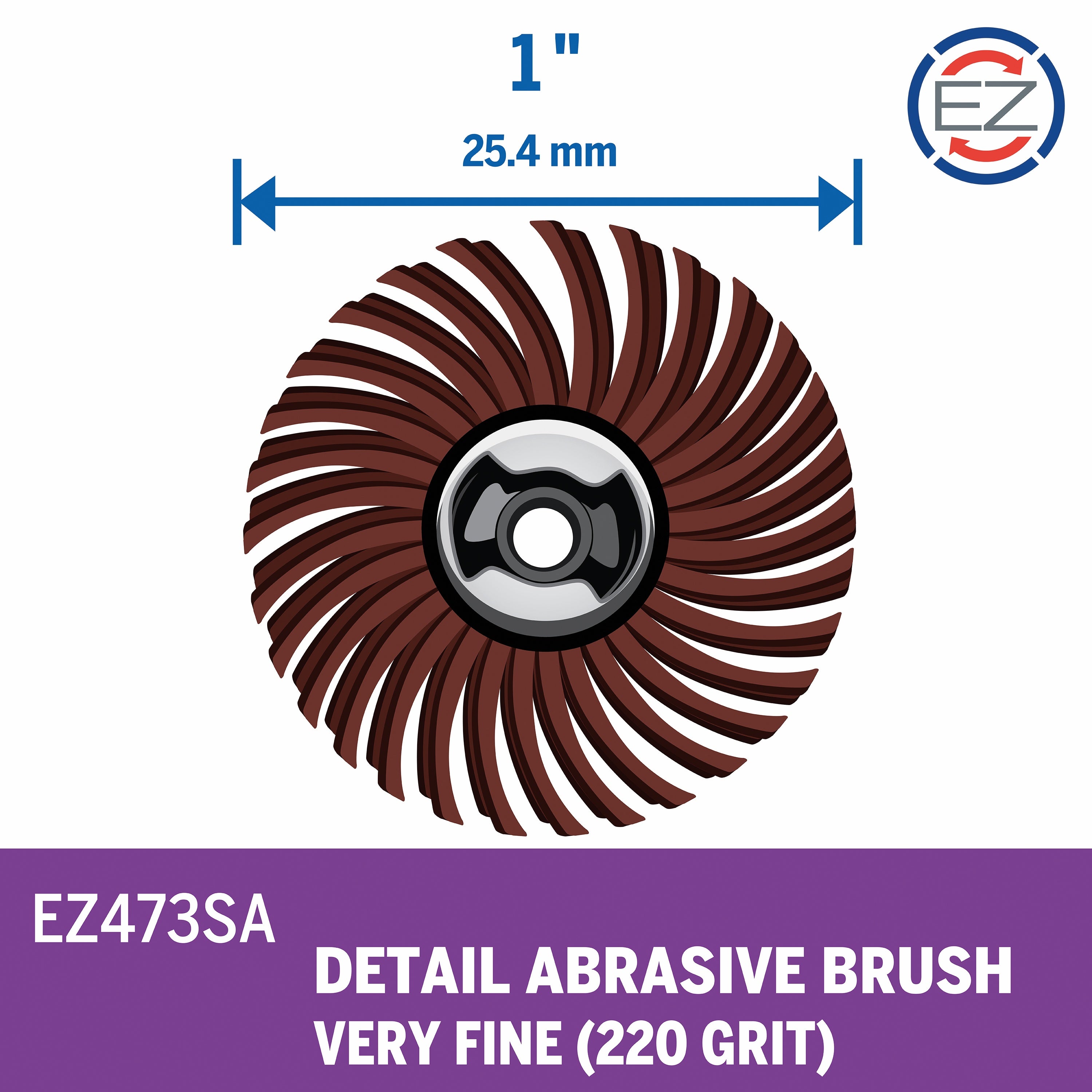 Dremel 1 in. EZ Lock Detail Abrasive Brush EZ473SA