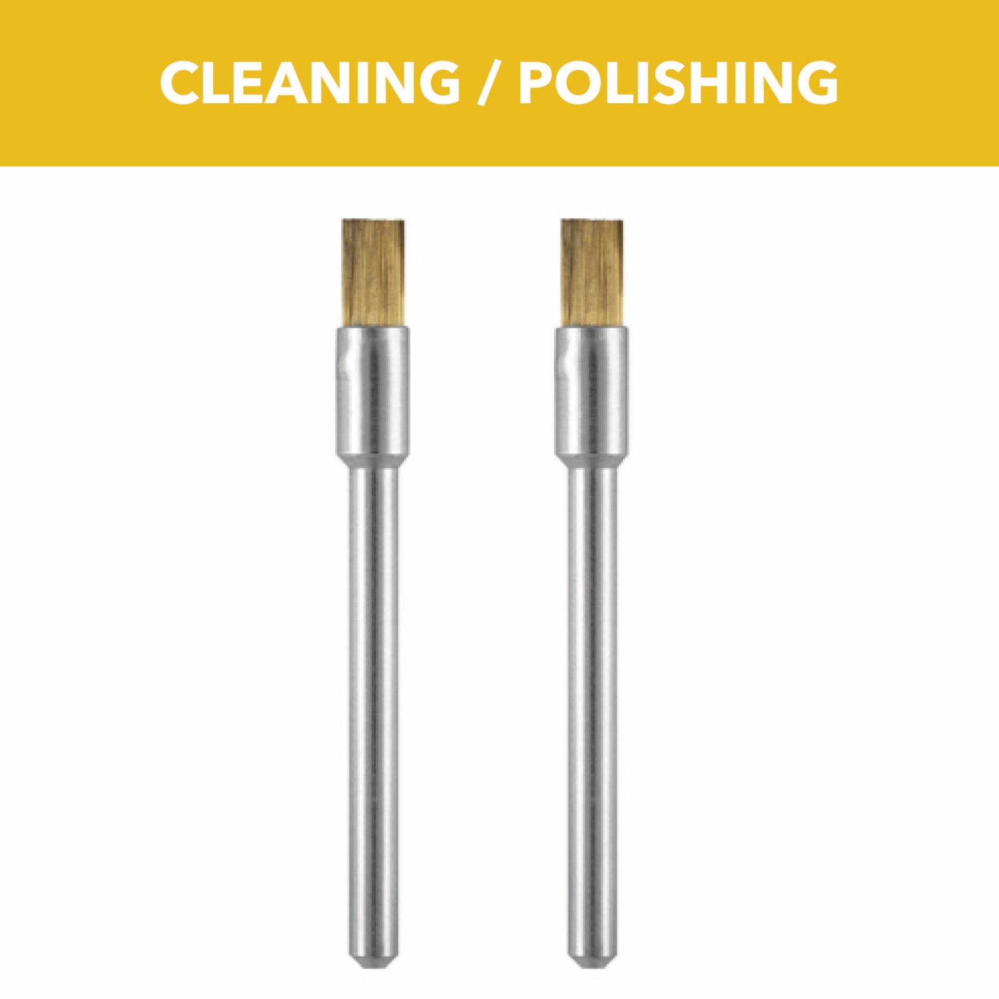 Dremel 1/8 in. Brass Brushes, 2-Pack 537-02