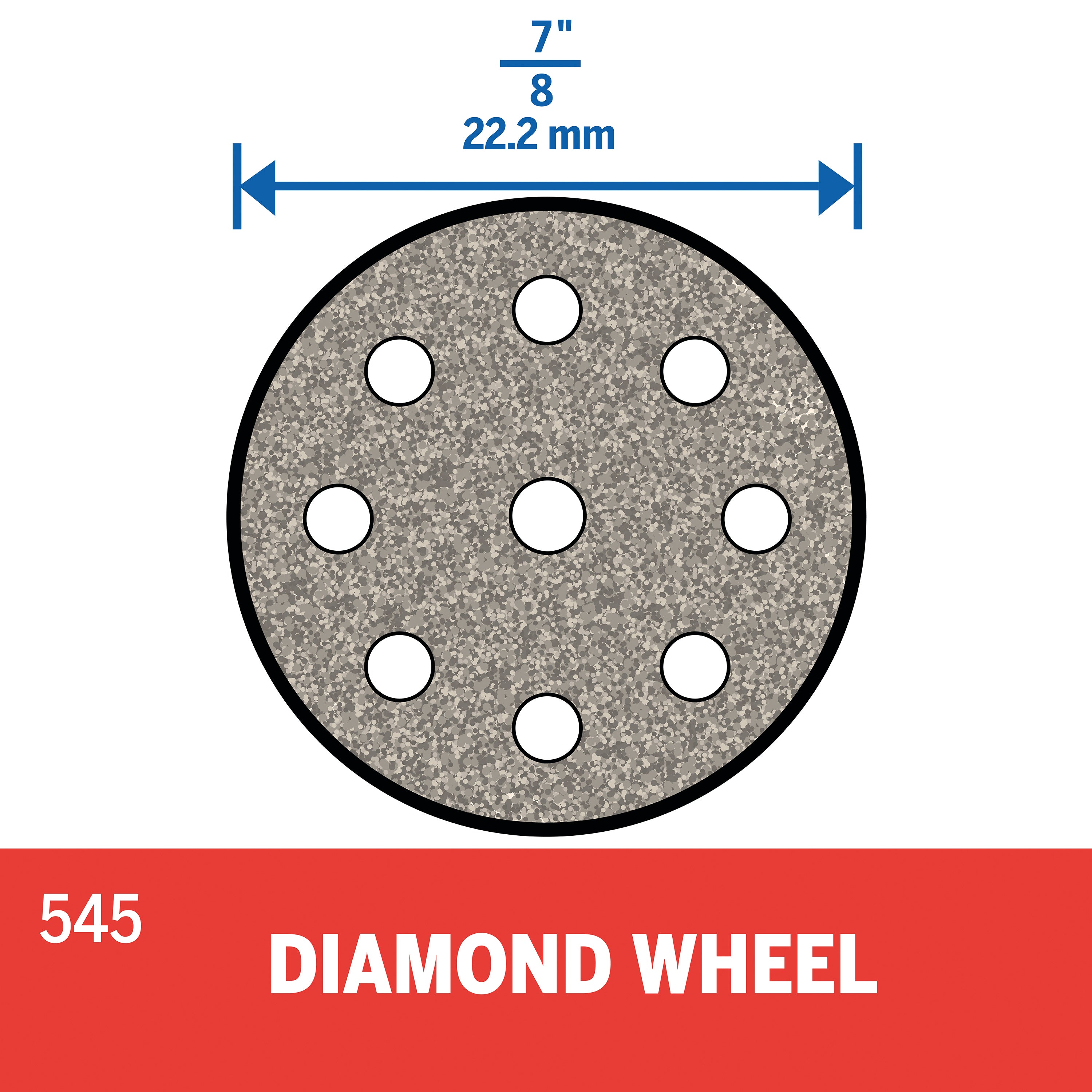 Dremel 1 in. Diamond Coated Wheel 545