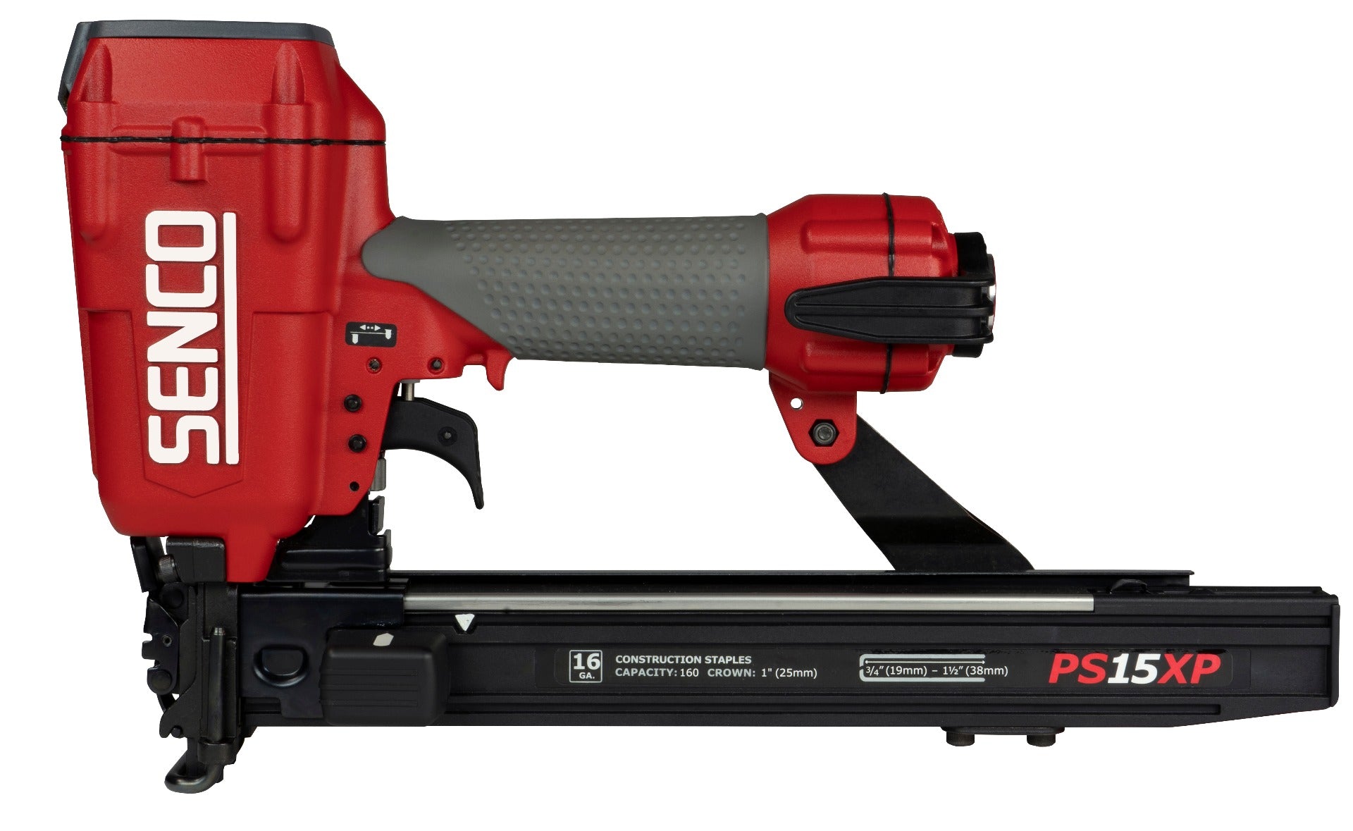 Senco 1in Wide Crown, 1-1/2in Heavy Wire Stapler, PS15XP 16Ga 9T0001N