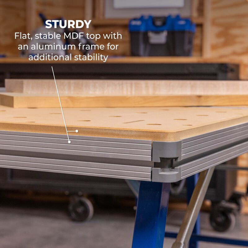 Kreg 20V Cordless Adaptive Cutting System Master Kit with 6-1/2 in. Track Saw, 62 in. Track & Project Table ACSCT3000B