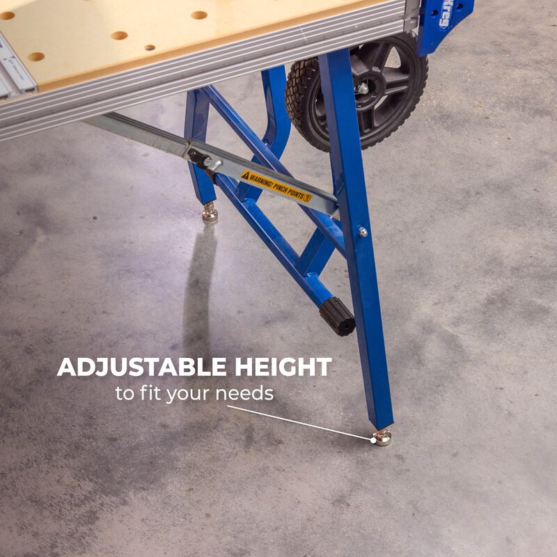 Kreg 20V Cordless Adaptive Cutting System Master Kit with 6-1/2 in. Track Saw, 62 in. Track & Project Table ACSCT3000B