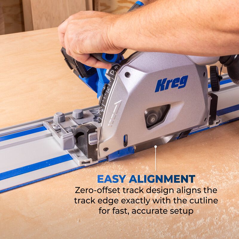 Kreg 20V Cordless Adaptive Cutting System Master Kit with 6-1/2 in. Track Saw, 62 in. Track & Project Table ACSCT3000B