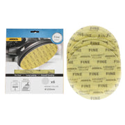 Mirka Abranet Yellow 9 in. Coarse Grip Sanding Discs, 6-Pack AY-223-CRP