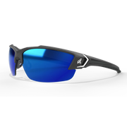 Edge Eyewear Khor G2-Black Frame / Aqua Precision Plus Blue Mirror Lens SDKAP118-G2