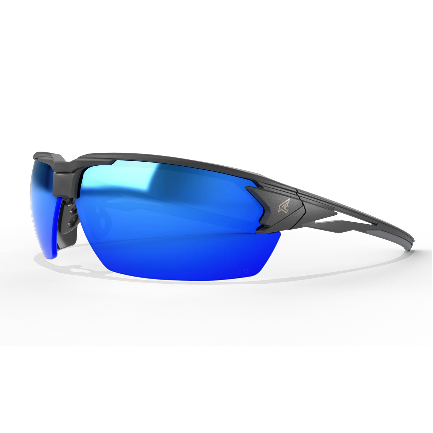 Edge Eyewear Pumori-Matte Black Frame / Polarized Aqua Precision Plus Blue Mirror Lens TXPAP418