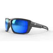 Edge Eyewear Lassen - Black Frame /Polarized Aqua Precision Blue Mirror Lenses LS113MPAP