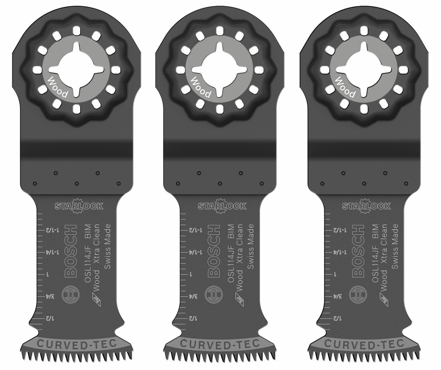 Bosch 1-1/4" Starlock Oscillating Bi-Metal Plunge Cut Blade 3pk OSL114JF-3