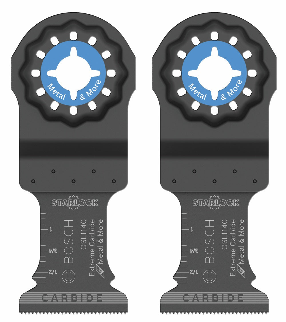 Bosch 1-1/4" Starlock Oscillating Carbide Plunge Cut Blade 2 pk OSL114C-2
