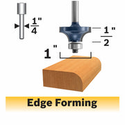 Bosch 1-4 x 1-2 in Carbide-Tipped Roundover Router Bit 85294MC