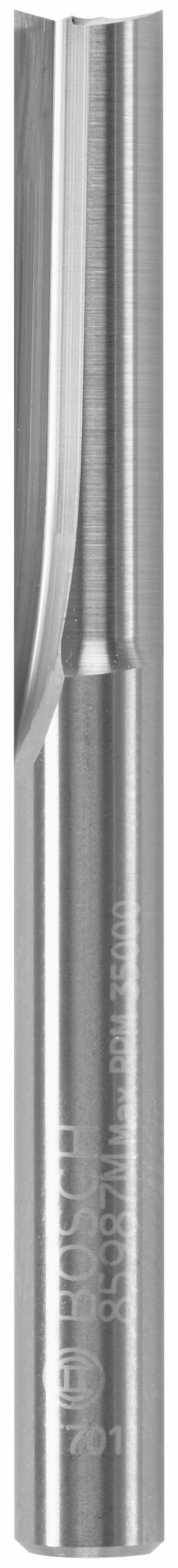 Bosch 1/4 x 1" Solid Carbide 2-Flute Straight Router Bit 85987MC