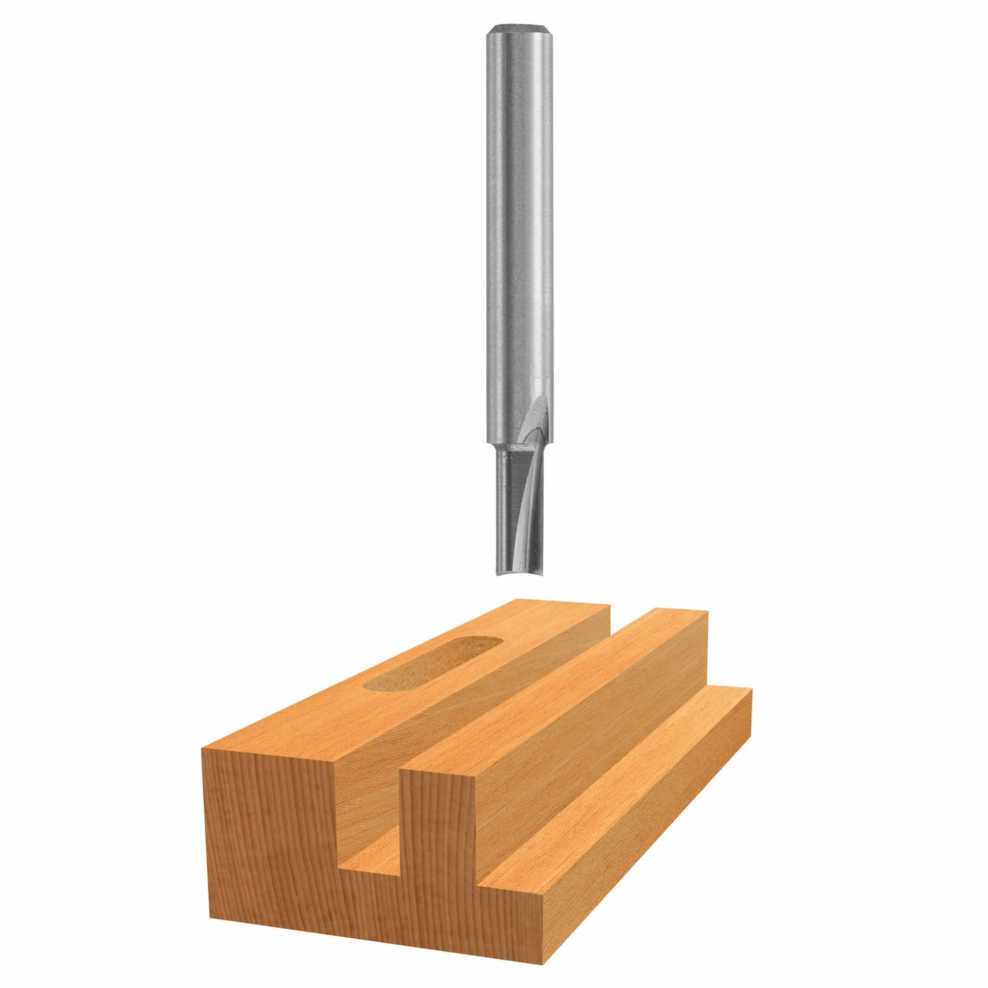 Bosch 1/8 x 1/2" Solid Carbide 2-Flute Straight Bit 85213M