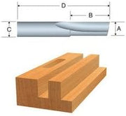 Bosch 1-8 x 1-2 in Solid Carbide Double-Flute Straight Router Bit 85213MC