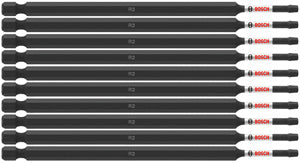 Bosch 10 pc Impact Tough 6" Square #2 Power Bits (Bulk) ITSQ26B