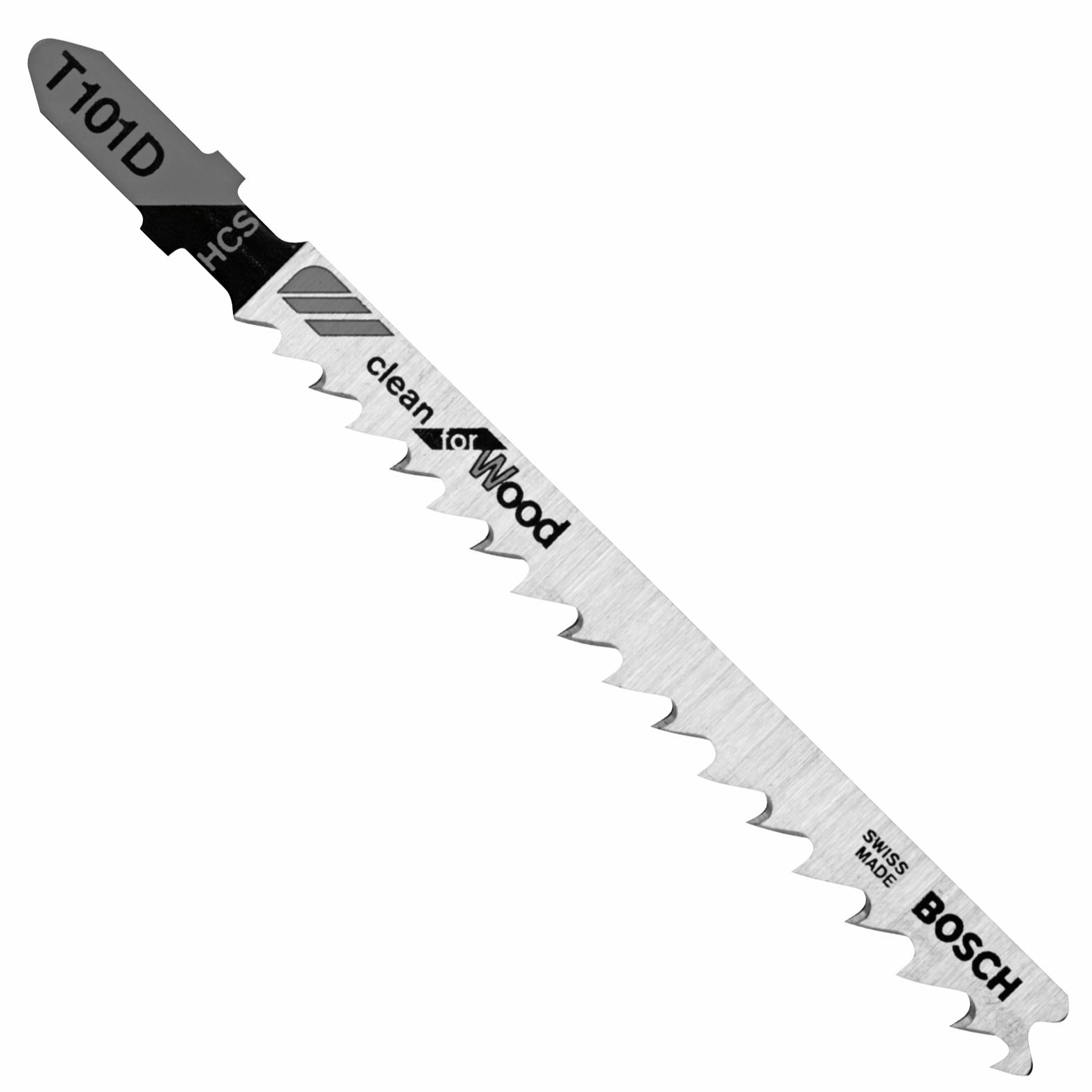 Bosch 100 pc 4" 6 TPI Clean, Wood T-Shank Jigsaw Blades T101D100