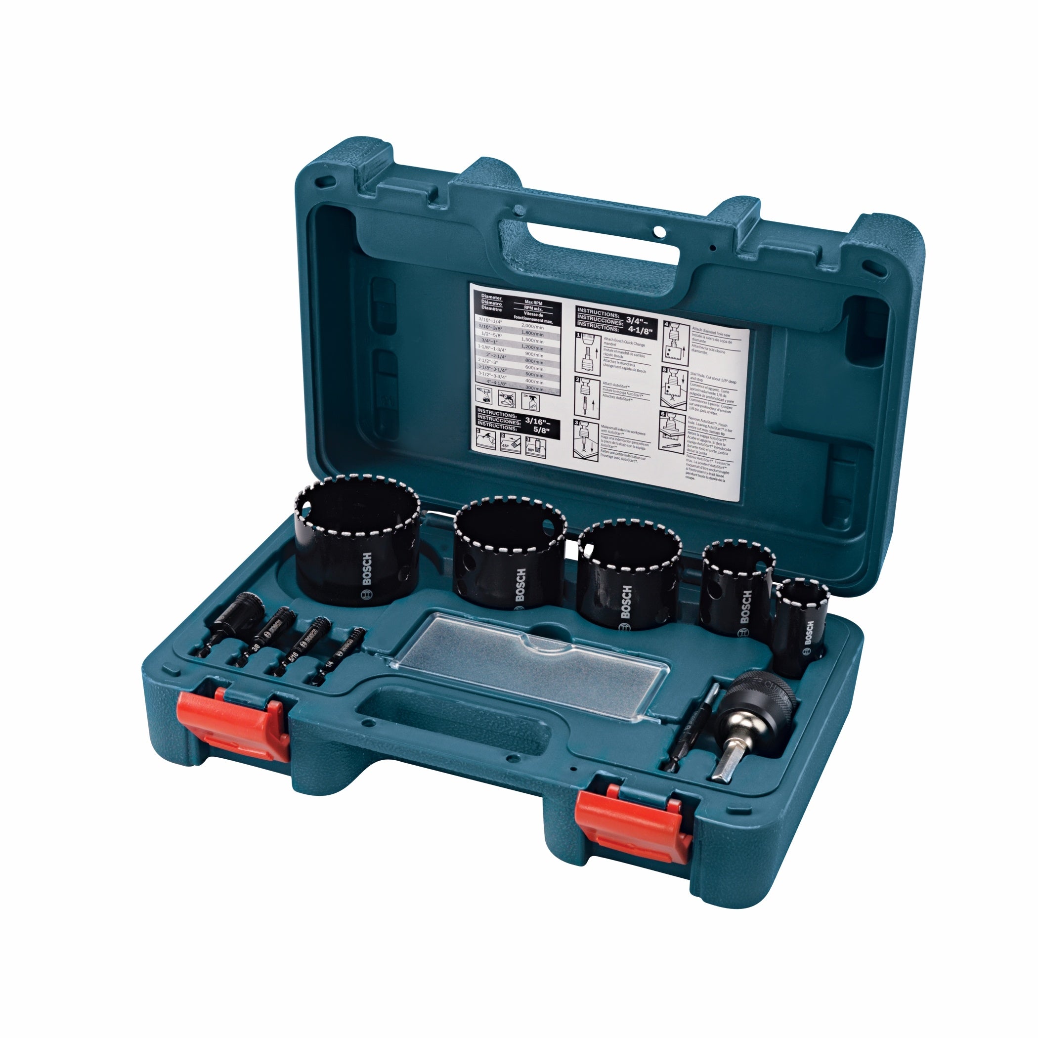 Bosch 11-Piece Diamond Hole Saw Set HDG11