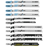 Bosch 11-Piece T-Shank Jig Saw Blade Set for Laminate-Wood-Metal T11C