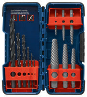Bosch 12 pc Steel Spiral Flute Screw Extractor Set BSPE6D