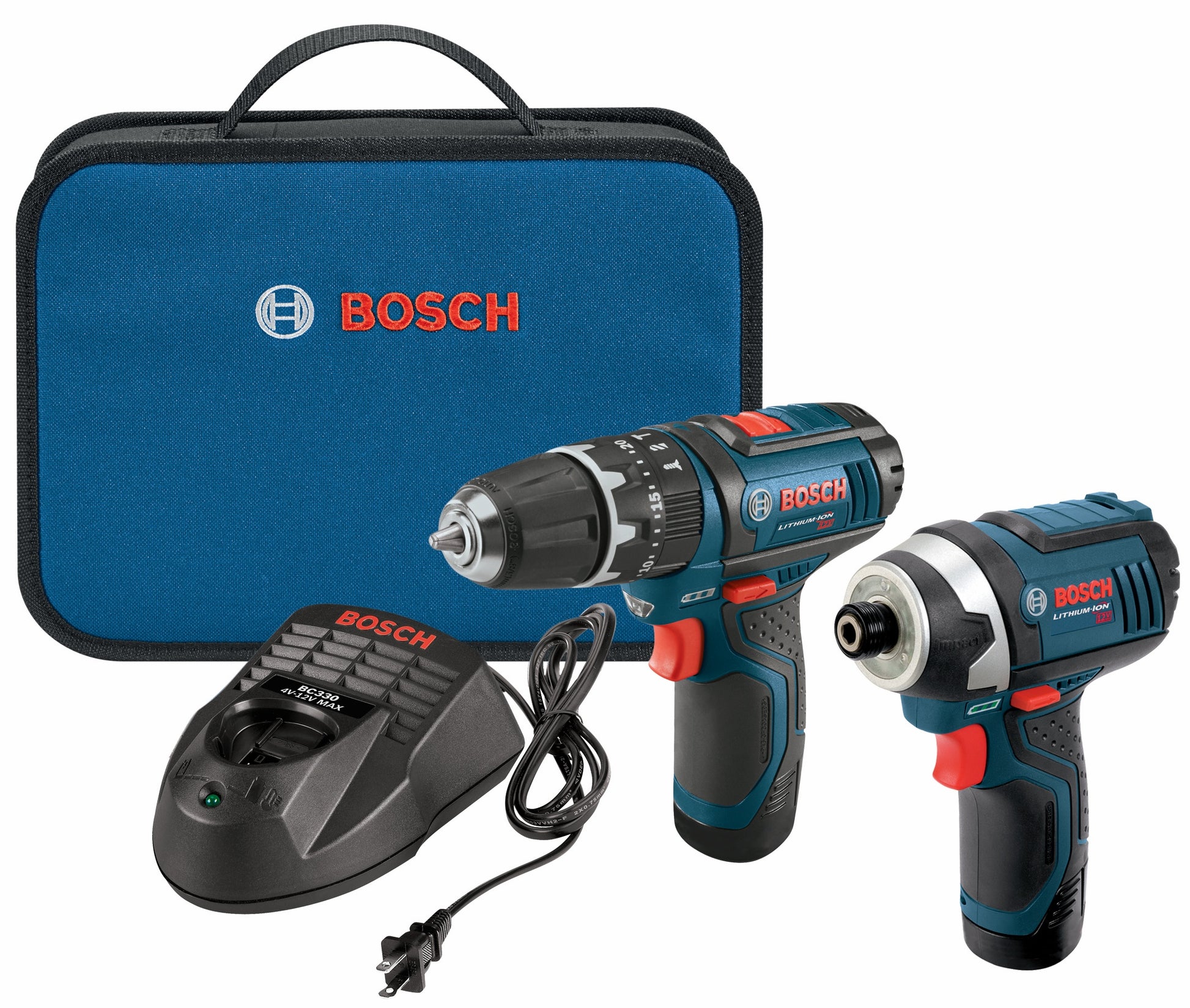 Bosch 12V 2-Tool Combo Kit w/ Hammer Drill, Impact Driver CLPK241-120