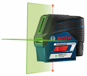 Bosch 12V Max Connected Green-Beam Cross-Line Laser with 2 12V Max 20 Ah Batteries GCL100-80CG-B